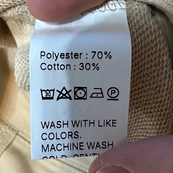 Cowgirl Sequin Sweatshirt Small Tan Western Crewneck Rodeo Minimalist Country - Picture 7 of 12